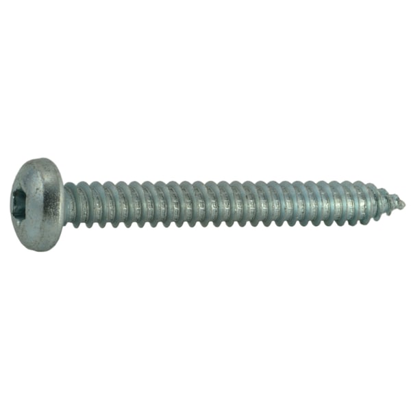 Midwest Fastener Sheet Metal Screw, #14 x 2 in, Zinc Plated Steel Pan Head Torx Drive, 10 PK 37096 - main